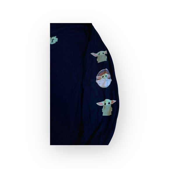 EUC Star Wars Long Sleeve T-Shirt Women’s Size M Black with Groku Graphic - Picture 2 of 6